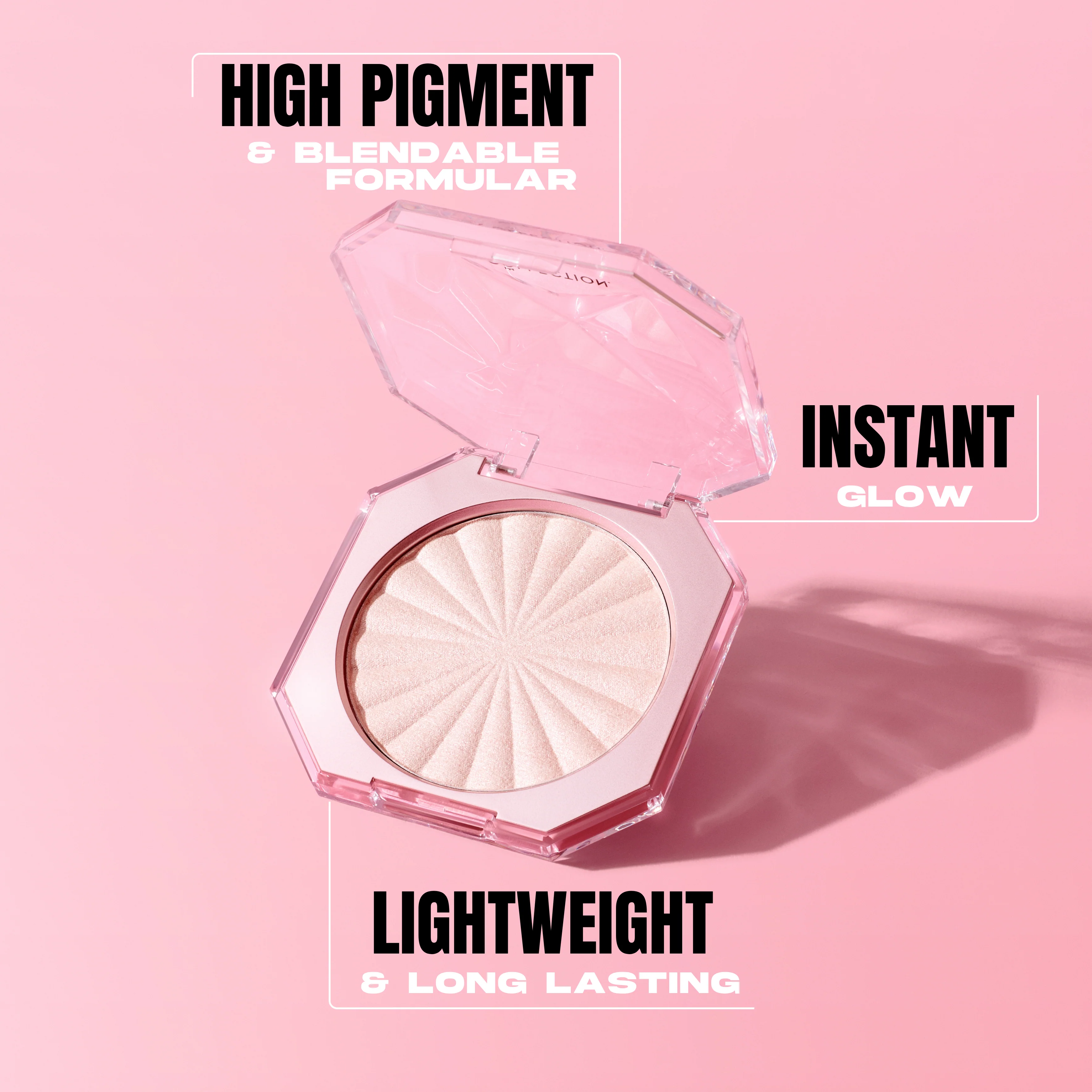 Diamond Shine Highlighter - Pink Shimmer - Image 4